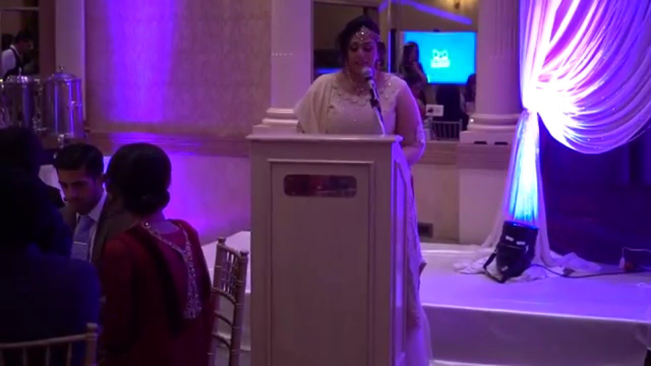 Sister of the Groom’s Speech